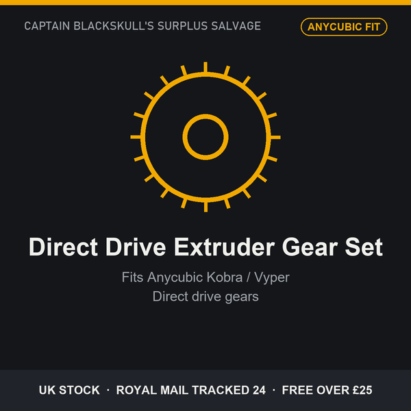 Direct Drive Extruder Gear Set - fits Anycubic Kobra / Vyper