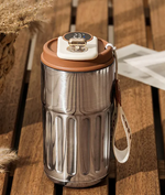 Smart Digital Thermal Bottle Portable Coffee Mug Stainless Steel Water Bottle In-Car Insulated Cup Keep Cold Vacuum Flasks 450ml